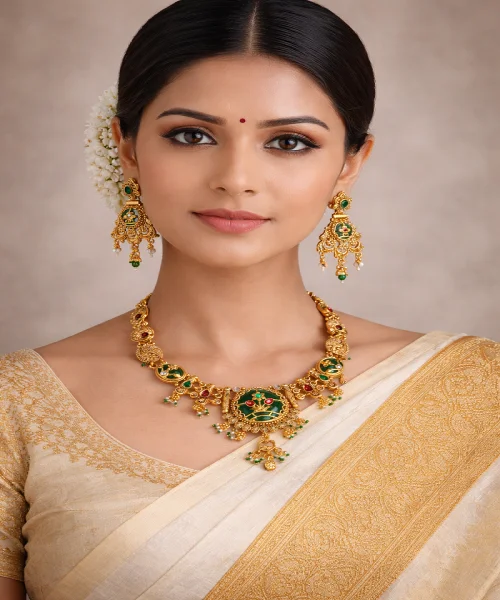 Traditional, Elegant Indian design with a rich, Royal look